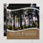 Uitnodiging voor House Warming Garden Party (Voorkant / Achterkant)