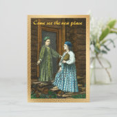  uitnodiging voor huisverwarming (Staand voorkant)