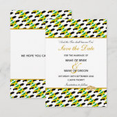 UITNODIGING VOOR HUWELIJK Jamaica Save Date (Voorkant / Achterkant)