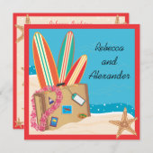 Uitnodiging voor huwelijksfeest na de bruiloft (Voorkant / Achterkant)