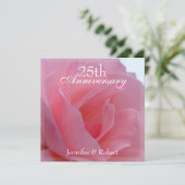 Uitnodiging voor huwelijksverjaardag (Staand voorkant)