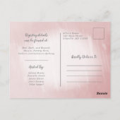 Uitnodiging voor ijs-thema bruidsfeest (Achterkant)