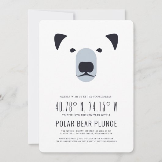 Uitnodiging voor Ijsbeerduik en Verwarmingslunch (Voorkant)