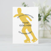  uitnodiging voor ijsschaatsen (Staand voorkant)