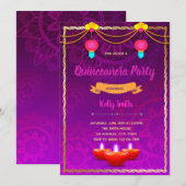 Uitnodiging voor Indiase feestdagen (Voorkant / Achterkant)