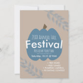 Uitnodiging voor Jaarlijks Herfstfestival Pompoent (Voorkant)