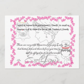 Uitnodiging voor Jane Austen-huwelijk