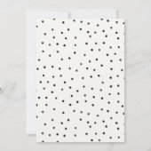 Uitnodiging voor jongensfeest met rode en zwarte s (Achterkant)