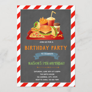 Uitnodiging voor junkfood