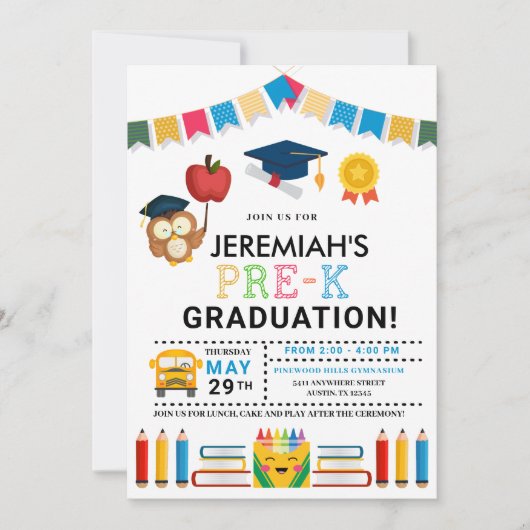 Uitnodiging vóór K Afstuderen (Voorkant)