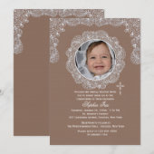 Uitnodiging voor kanten fotovenster (Voorkant / Achterkant)