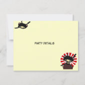 uitnodiging voor kawaii japan ninja (Achterkant)