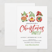 Uitnodiging voor kerst in Gnome (Voorkant / Achterkant)