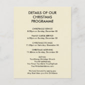 Uitnodiging voor kerst in Joy Pudding Church (Achterkant)