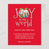 Uitnodiging voor kerst in Joy Pudding Church (Voorkant)