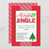 Uitnodiging voor kerst in Mingle en Jingle (Voorkant / Achterkant)