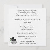 Uitnodiging voor kerstBaby shower (Achterkant)