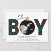 Uitnodiging voor kerstBaby shower (Voorkant)