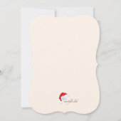 Uitnodiging voor kerstBaby shower (Achterkant)