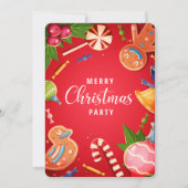 Uitnodiging voor Kerstbalornamentenfeest (Voorkant)