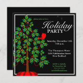 Uitnodiging voor kerstbomen (Voorkant / Achterkant)