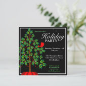 Uitnodiging voor kerstbomen (Staand voorkant)