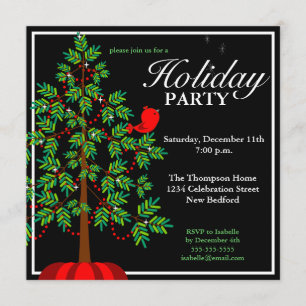 Uitnodiging voor kerstbomen