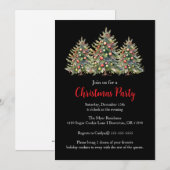 Uitnodiging voor kerstboomfeestjes (Voorkant / Achterkant)