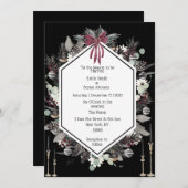 Uitnodiging voor kerstbruiloft (Voorkant / Achterkant)