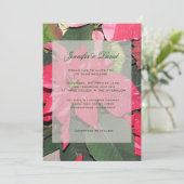 Uitnodiging voor kerstbruiloft (Staand voorkant)