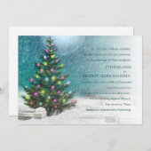 Uitnodiging voor kerstbruiloft (Voorkant / Achterkant)