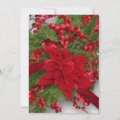 Uitnodiging voor kerstbruiloft (Achterkant)