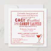 Uitnodiging voor kerstcadeaubonen met suikerriet (Achterkant)