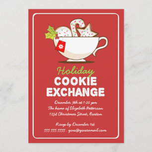 Uitnodiging voor kerstcadeaufeest voor Exchange Ho