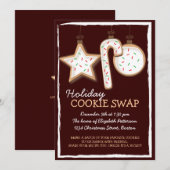 Uitnodiging voor kerstcadeautjes met wisselen (Voorkant / Achterkant)