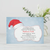 Uitnodiging voor kerstdouche (Staand voorkant)