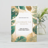 Uitnodiging voor kerstfeest (Staand voorkant)