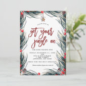 uitnodiging voor kerstfeest (Staand voorkant)