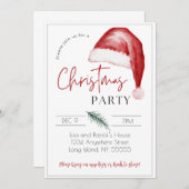 Uitnodiging voor kerstfeest - 5 x 7 (Voorkant / Achterkant)