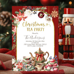 Uitnodiging voor kerstfeest-feestdag