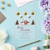 Uitnodiging voor kerstfeest Posada Navideña Acryl Uitnodigingen (Insitu (Huwelijk))