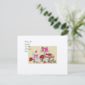 Uitnodiging voor kerstfeest Tea Party (Staand voorkant)