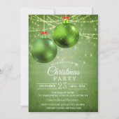 Uitnodiging voor kerstfeestdag Bauble (Voorkant)