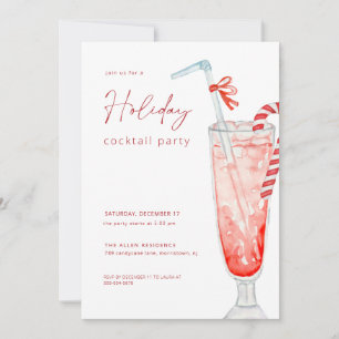 Uitnodiging voor kerstfeestdag Cocktail Party
