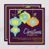 Uitnodiging voor kerstfeestdag met terugwerkende k (Voorkant / Achterkant)