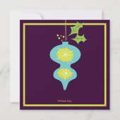 Uitnodiging voor kerstfeestdag met terugwerkende k (Achterkant)