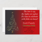  uitnodiging voor kerstfeestdagen (Voorkant / Achterkant)