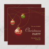 Uitnodiging voor kerstfeestdagen (Voorkant / Achterkant)