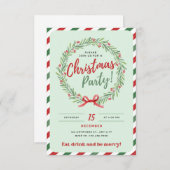 Uitnodiging voor kerstfeestdagen (Voorkant / Achterkant)