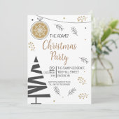 Uitnodiging voor kerstfeestdagen (Staand voorkant)